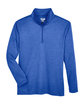 Team 365 Youth Zone Sonic Heather Performance Quarter-Zip SP ROYAL HEATHER FlatFront