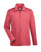 Team 365 Youth Zone Sonic Heather Performance Quarter-Zip SP RED HEATHER OFFront