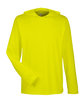 Team 365 Men's Zone Performance Hooded T-Shirt safety yellow OFFront