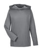 Team 365 Youth Zone Performance Hooded T-Shirt sport graphite OFFront