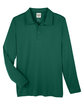 Team 365 Men's Zone Performance Long Sleeve Polo sport forest FlatFront