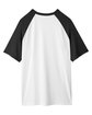 Team 365 Unisex Zone Colorblock Raglan T-Shirt WHITE/ BLK HTHR FlatBack