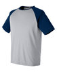 Team 365 Unisex Zone Colorblock Raglan T-Shirt ATH HT/ SP DK NV OFQrt