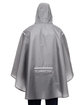 Team 365 Adult Zone Protect Packable Poncho SPORT GRAPHITE ModelBack
