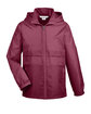 Team 365 Youth Zone Protect Lightweight Jacket sport maroon OFFront