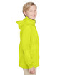 Team 365 Youth Zone Protect Lightweight Jacket safety yellow ModelSide