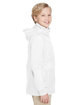 Team 365 Youth Zone Protect Lightweight Jacket white ModelSide