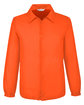 Team 365 Adult Zone Protect Coaches Jacket sport orange OFFront