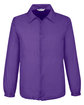 Team 365 Adult Zone Protect Coaches Jacket sport purple OFFront