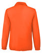 Team 365 Adult Zone Protect Coaches Jacket sport orange OFBack