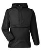 Team 365 Adult Zone Protect Packable Anorak Jacket black OFFront