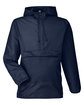 Team 365 Adult Zone Protect Packable Anorak Jacket SPORT DARK NAVY OFFront