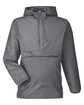 Team 365 Adult Zone Protect Packable Anorak Jacket SPORT GRAPHITE OFFront