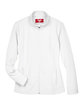 Team 365 Ladies' Leader Soft Shell Jacket WHITE FlatFront