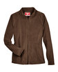 Team 365 Ladies' Campus Microfleece Jacket sport dark brown FlatFront