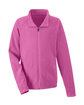 Team 365 Youth Campus Microfleece Jacket sport chrty pink OFFront