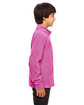 Team 365 Youth Campus Microfleece Jacket sport chrty pink ModelSide