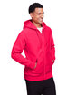 Team 365 Men's Zone HydroSport™ Heavyweight Full-Zip Hooded Sweatshirt SPORT RED ModelQrt
