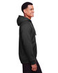 Team 365 Men's Zone HydroSport™ Heavyweight Full-Zip Hooded Sweatshirt BLACK ModelSide