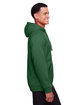 Team 365 Men's Zone HydroSport™ Heavyweight Full-Zip Hooded Sweatshirt SPORT DARK GREEN ModelSide
