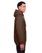 Team 365 Adult Zone HydroSport™ Heavyweight Pullover Hooded Sweatshirt sport dark brown ModelSide