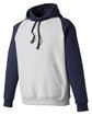 Team 365 Unisex Zone HydroSport™ Heavyweight Colorblock Hooded Sweatshirt ath ht/ sp dk nv OFQrt
