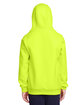 Team 365 Youth Zone HydroSport™ Heavyweight Pullover Hooded Sweatshirt safety yellow ModelBack