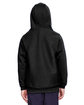 Team 365 Youth Zone HydroSport™ Heavyweight Pullover Hooded Sweatshirt black ModelBack