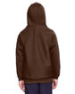 Team 365 Youth Zone HydroSport™ Heavyweight Pullover Hooded Sweatshirt sport dark brown ModelBack