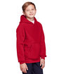 Team 365 Youth Zone HydroSport™ Heavyweight Pullover Hooded Sweatshirt sport red ModelQrt