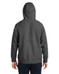 Team 365 Unisex Zone HydroSport  Heavyweight Quarter-Zip Hooded Sweatshirt dark grey heathr ModelBack