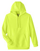 Team 365 Unisex Zone HydroSport  Heavyweight Quarter-Zip Hooded Sweatshirt safety yellow FlatFront