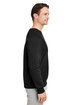 Team 365 Unisex Zone HydroSport™ Heavyweight Sweatshirt BLACK ModelSide
