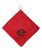 Prime Line Microfiber Golf Towel With Grommet And Hook red DecoFront