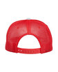 J America Cutter Jersey Snapback Trucker Hat red ModelBack