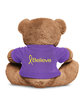 Prime Line 8.5" Plush Bear With T-Shirt purple DecoBack