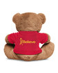 Prime Line 8.5" Plush Bear With T-Shirt red DecoBack