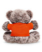 Prime Line 7" Soft Plush Bear With T-Shirt orange ModelBack