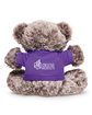 Prime Line 7" Soft Plush Bear With T-Shirt purple DecoBack