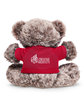 Prime Line 7" Soft Plush Bear With T-Shirt red DecoBack