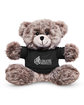 Prime Line 7" Soft Plush Bear With T-Shirt black DecoFront