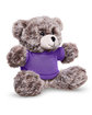Prime Line 7" Soft Plush Bear With T-Shirt purple ModelQrt