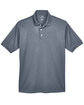UltraClub Men's Platinum Performance Piqué Polo with TempControl Technology CHARCOAL FlatFront