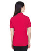 UltraClub Ladies' Platinum Performance Piqué Polo with TempControl Technology RED ModelBack