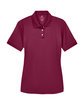 UltraClub Ladies' Platinum Performance Piqué Polo with TempControl Technology MAROON FlatFront