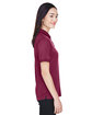 UltraClub Ladies' Platinum Performance Piqué Polo with TempControl Technology MAROON ModelSide