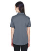 UltraClub Ladies' Platinum Performance Piqué Polo with TempControl Technology CHARCOAL ModelBack