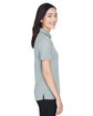 UltraClub Ladies' Platinum Performance Piqué Polo with TempControl Technology GREY ModelSide