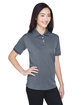 UltraClub Ladies' Platinum Performance Piqué Polo with TempControl Technology CHARCOAL ModelQrt