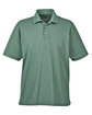 UltraClub Men's Heathered Piqu Polo forest gren hthr OFFront